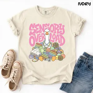 Comfort Colors Occupational Therapy T-Shirt, OT Silly Goose Graphic Tee, Sensory Overload Shirt, BCBA SpEd Teacher Gift, COTA Gift