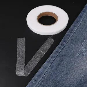 1 Roll Sticky Fabric Tape, Diy Decorative Double-sided Tape, Hemming Tape for Clothes, Adhesive Cloth Tape  householdditems