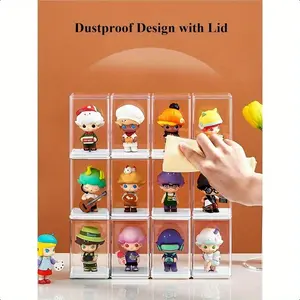 Xiaoye Blind Box Display Stand, Figurine & Action Figure Storage Display Cabinet, Transparent Acrylic Showcase