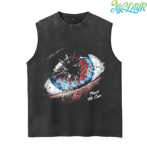 Xy2LAYR "GLOB VIBE" 2026 New Universe Tee S-3XL | Star Atmosphere Eye Pattern Graphic T-Shirt | Retro Washed Black Streetwear | Aesthetic Sunlight Design Top | Trendy High Street Summer Shirt | Unique Celestial Graphic Wear for Men & Teens