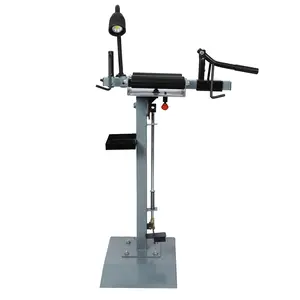 Manual Tire Spreader Portable Tire Changer for Car Truck Repair with 360° Swivel Platform Adjustable LED Light & Tool Tray