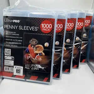 Ultra Pro Penny Card Soft Sleeves 5 packs of 1000 for Standard Cards, 5000 Total
