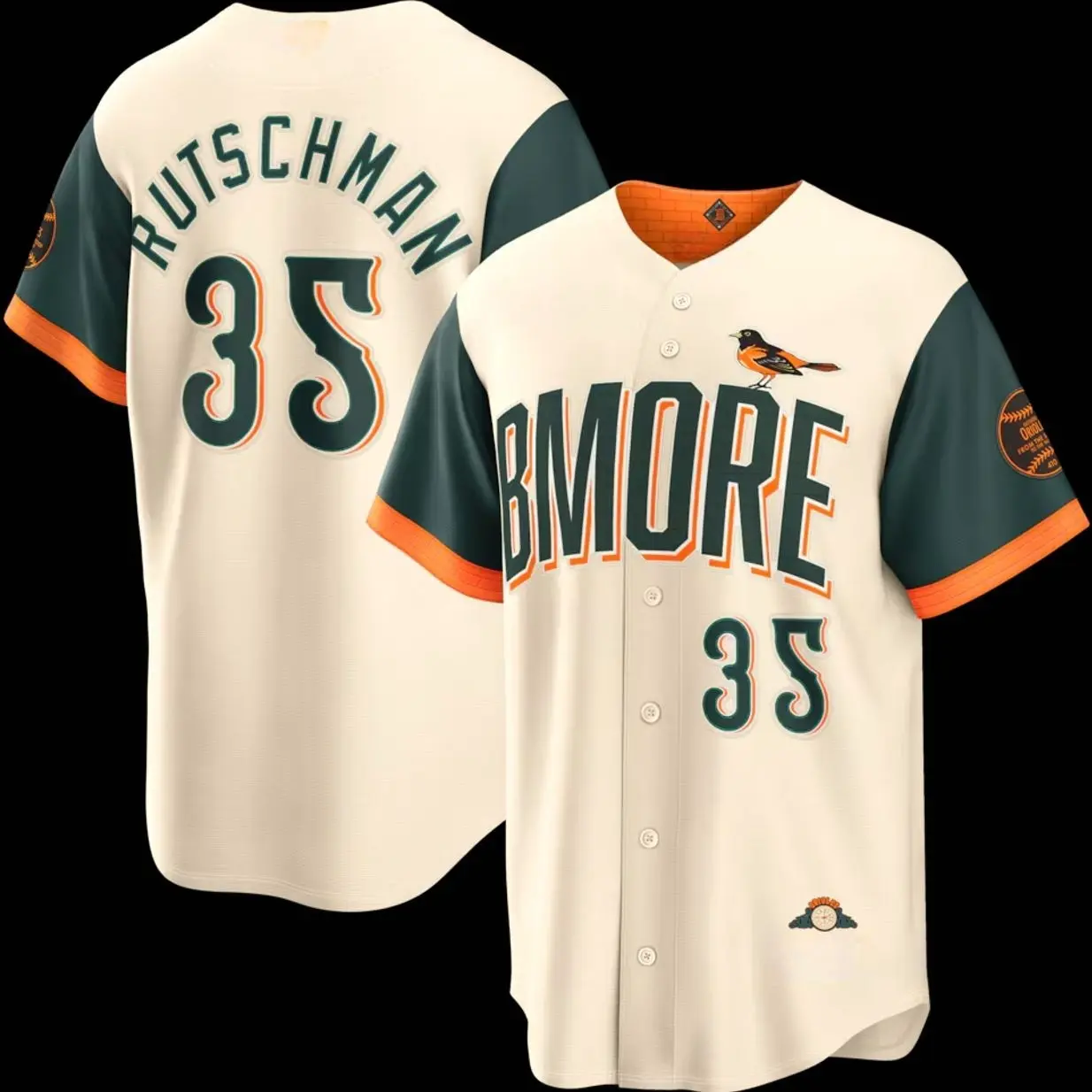 Unisex Baseball Baltimore USA Rutschman 35 2026 City Connect Stadium Jersey - Cream
