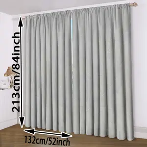 Dark Patterned Curtains for Room Home Hotel Use, Light Filtering Easy Install Drapes, Living Room Bedroom Study Decor, All-Season Care Design