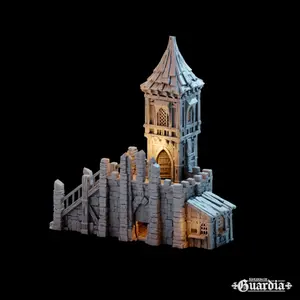 Kingdom of Guardias Modular DND Terrain Tinker Shop Town Jail 3D Printed Fantasy Building Medieval Shop or Prison for RPG & Wargaming Scenery