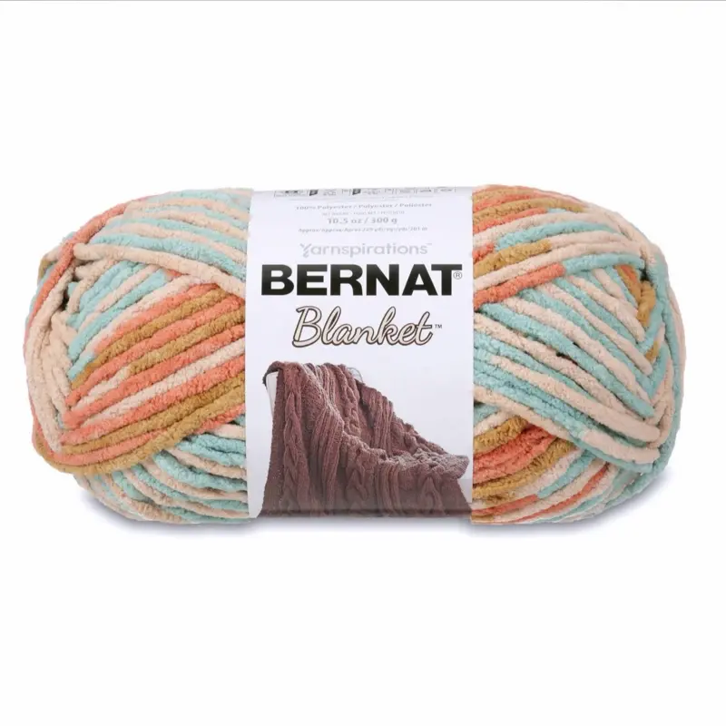 Bernat Blanket #6 Super Bulky Polyester Yarn, Sailor's Delight