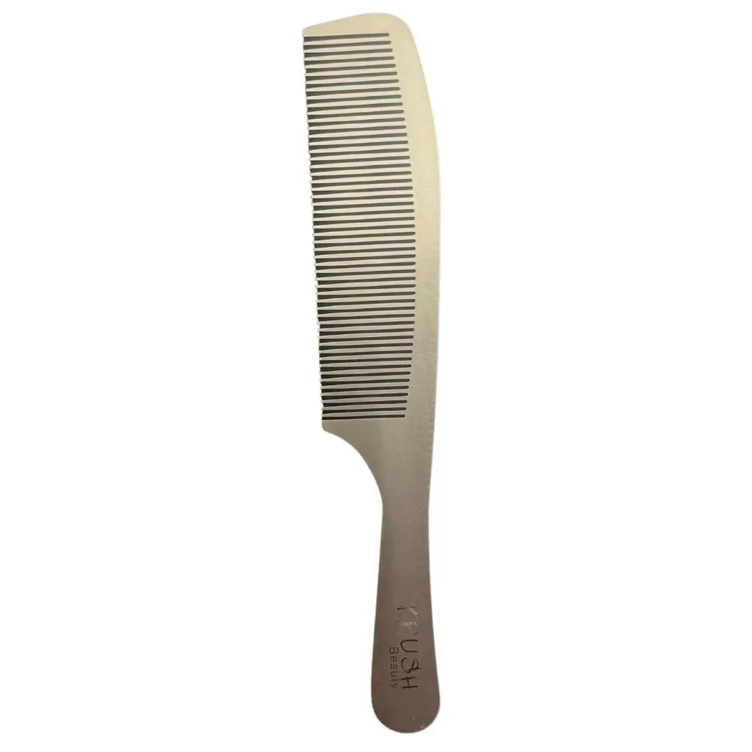 Krush Beauty Professional Hair Cutting Comb Fine-Tooth Detangling Handle Compatible with Wet and Dry Hair, Lightweight Design, 8-Inch Length
