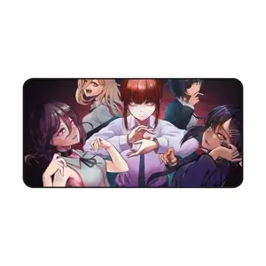 Chainsaw Man Desk Mat – Makima & Fiends Anime Mouse Pad for Gamer Setup | Stylish Otaku Desk Decor Gift