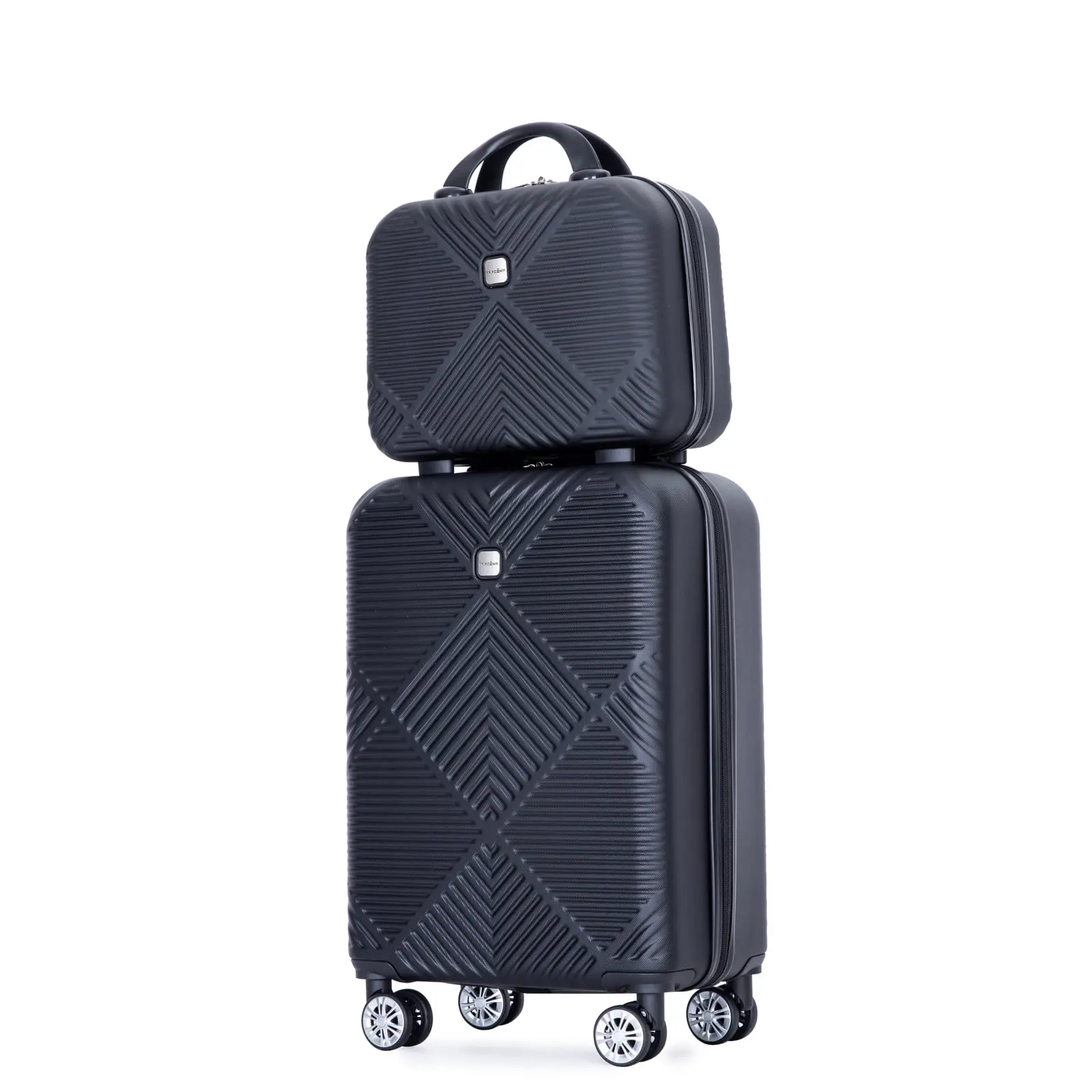 Luggage Sets 2 Piece Suitcase Set (14/20) Hardside Suitcase with Spinner Wheels Lightweight Carry On Luggage