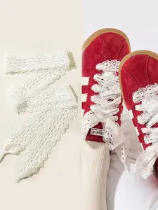 Fashionable Lace Shoelaces, Shoes Laces for Sports Shoes and Canvas Shoes, Shoes Accessories for Women & Girls, Footwear Lace