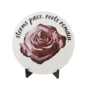 HueForge Art - Rose Quote with 3D Printed Stand - PLA Filament - 5"x5" - Minimalist Design - Home Office Decor - Gift Idea