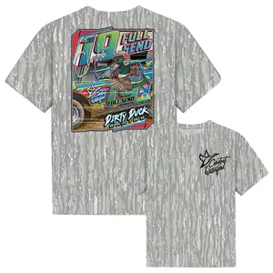 Combat Waterfowl - Clyde Dirt Track Camo Shirt, Mosy Oakk Washed Bottomland Mallard Tee, Hunting Shirt, Gift for Dad, Gift For him, Hunting Season Shirt.