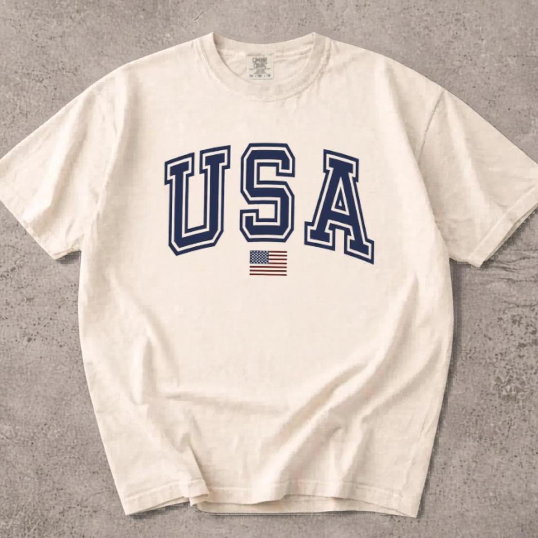 American Flag Shirt for Men, Patriotic USA Tee, Fourth of July Graphic T-Shirt, Independence Day Outfit