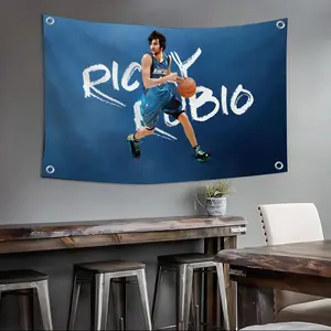MIN Basketball Minnesota Timberwolves Flags Custom Camping Outdoor Garden room Bedroom Decor Party Backdrops Wall Art Family Gifts
