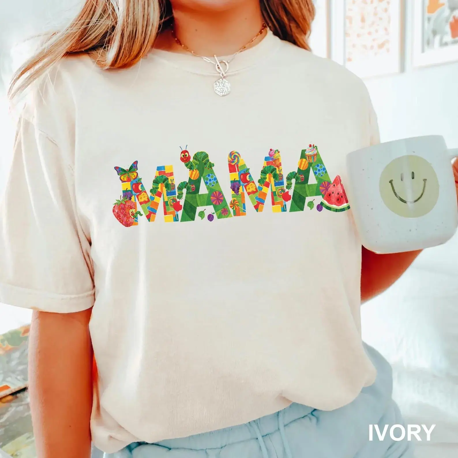Hungry caterpillar mama shirt, gift for mama, children’s book tshirt, caterpillar shirt, caterpillar mama tshirt, cute mom shirt