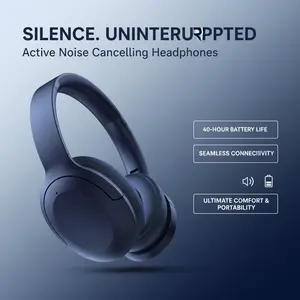 ANC Wireless Headphones, Customizable Sound, Premium Over-Ear Bluetooth Headset Computer Connection noise cancelling headphones Electronic Digital Audio Earbud