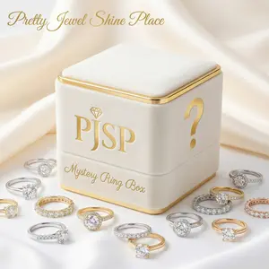 PJSP Curated 7-Piece Ring Set – Zircon Fashion Jewelry, Adjustable Fit, Stylish Gift Box bamboo  rings