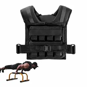 Weighted Vest for Men – Heavy Duty Rucking & Strength Training Vest with Removable Iron Weights, Adjustable 35–45lbs, No-Bounce Design for Calisthenics, HIIT & Functional Fitness