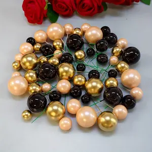 15pcs Cake Ball Decorations, Perfect for Birthday, Wedding, Anniversary, Singles Party, Thanksgiving, Christmas, Champagne