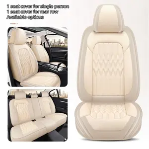 High-Quality PU Leather Car Seat Covers for All Seasons, Custom Fit for 5-Seater Sedans & Suvs, Durable Dustproof Protection, Car Seat Protectors