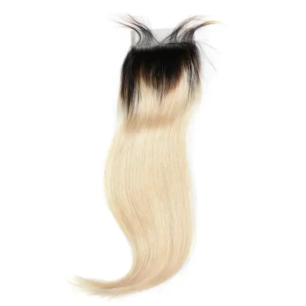 Ombre Color #1B/613 Lace Closure - 100% Human Hair