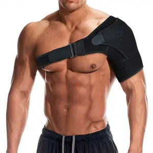 Adjustable Sports Shoulder Brace, Pressure Protection Left Right, Ice Pack Shoulder Support, Adjustable Shoulder Strap, Sporty Design