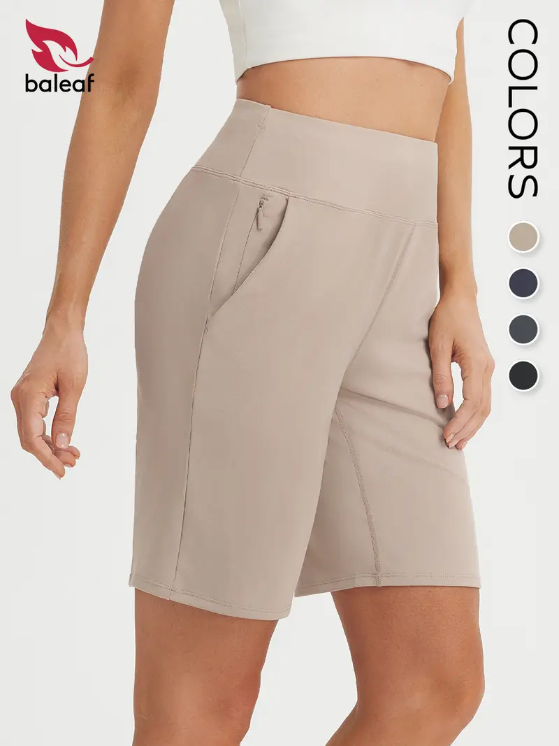 BALEAF Short De Bain 2-en-1 Femme - Jupe Short Natation Taille Haute Séchage Rapide Avec Boxer Intégré