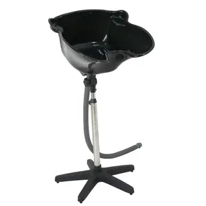 ZENY Portable Deep Shampoo Basin Sink Salon Hair Treatment Bowl Height Adjustable W/Drain Hose