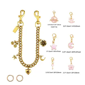 2026 Trendy Bag Charm Keychain for Women - Purse Extender Chain, Jeans Chain & Handbag Accessories, Stylish Crossbody Bag Decor  cute cherry bag charm