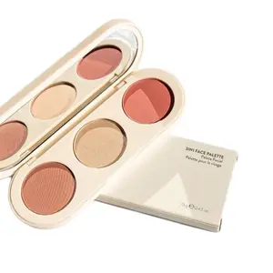 FARMASI Face Palette for All Skin Tones and Skin Types with Silky Squalane Makeup Cosmetic Bronzer