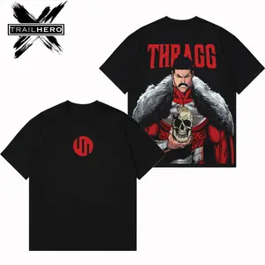 TRAIL HERO - Thragg Invincible V2 Premium Acid Washed Hoodie T-Shirt, En Sabah Nur Hoodie Shirt, Character Comics Fans Shirt, Superhero Washed Shirt, Comic Book Fans T-Shirt, Superhero Graphic Tee Cotton