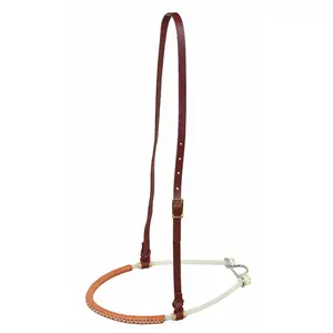 LEATHER COVERED SINGLE ROPE NOSEBAND