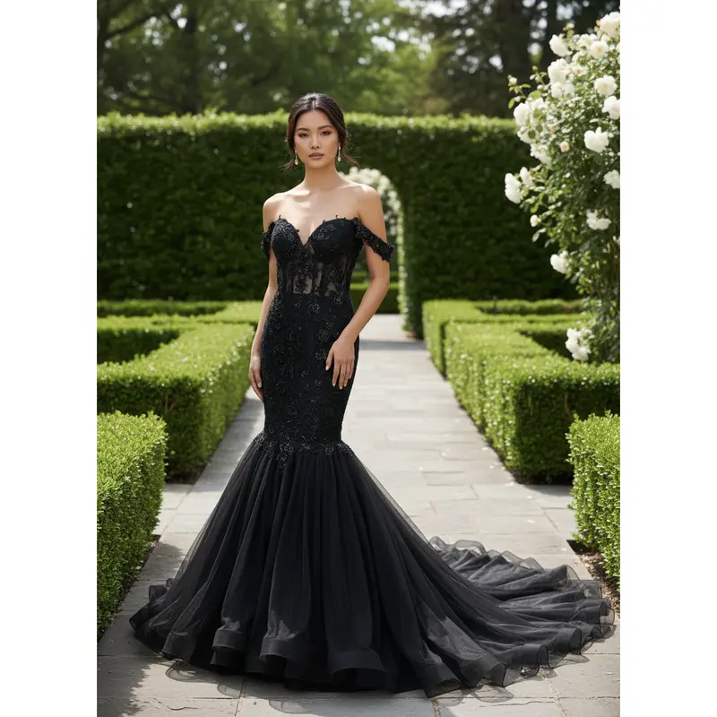 black wedding dress goth - TikTok Shop