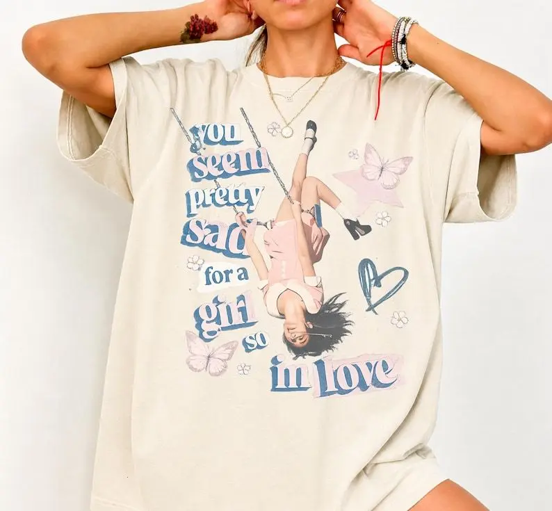 You Seem Pretty Sad T-Shirt, Sad Girl Graphic Tee, Pop Music Concert Style Shirt, Vintage Music Lover Tee, Emotional Song Fan Gift