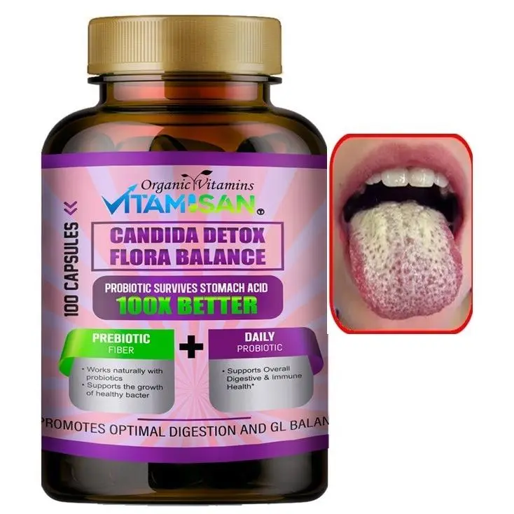 Candida Cleanse: Yeast Infection Support and Detox with Herbs, Enzymes caps Candida Cleanse: Yeast Infection Support and Detox with Herbs, Enzymes caps