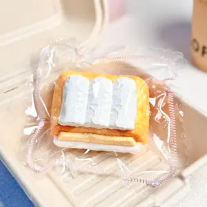【Buy 3 get 1 free】Cream Egg Puff taba squishy Food-Grade Silicone Slow-Rising Rebound Squishy Fidget Toys for Stress Relief - Soft Squeeze Toys with Thick Creamy Slime Texture, Handmade Non-Toxic Sensory Toys Rubber