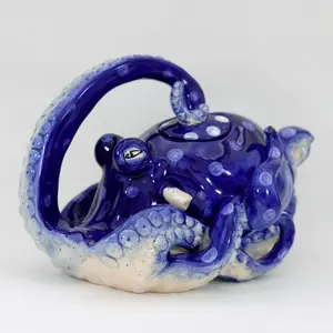 BLUE OCTOPUS TEAPOT