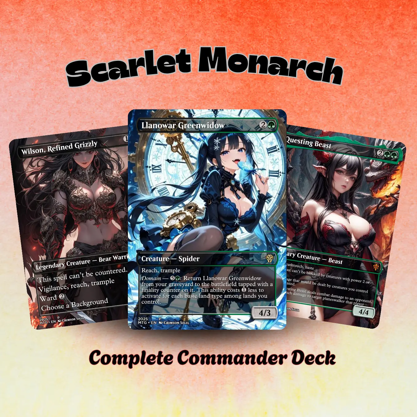 Scarlet Monarch MTG Proxy Deck | 100+ Cards | Ready to Play | Gift for ...