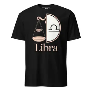 Libra Zodiac Shirt – Minimalist Astrology Tee for Women, Scale Sign T-Shirt