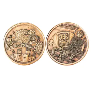 Video Game Decision Maker Coin, One More Game Flip Coin Collectible, Gift for Gamers and Geek Friends