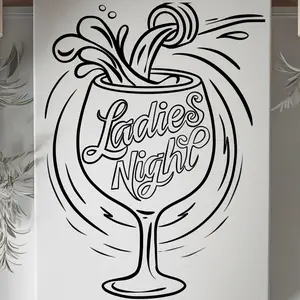 DTF Transfer Outline Press & Paint for DIY Wall Art Sip and Paint Party Ladies Night Craft Night Kids Activities