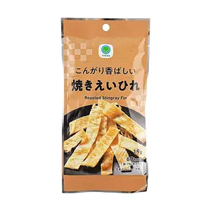 FamilyMart Japanese Grilled Ray Fin Snacks - High Protein, Low Calorie Seafood Treat, Perfect for Beer & Sake Pairing (19g)