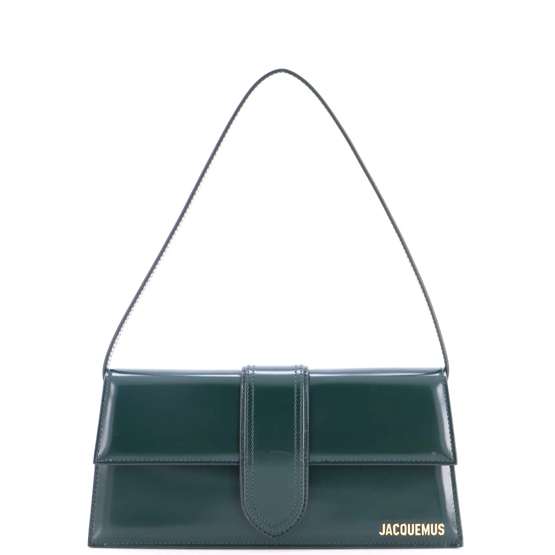 Pre-owned jacquemus Leather Shoulder bags Le Bambino Flap Shoulder Bag Long by Rebag