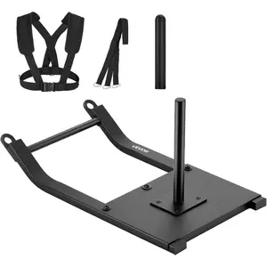 VEVOR Football Sleds and Chutes, Weight Sled, Football Training Pull Push Running Sled, Fitness Workout Sled Push Gym Equipment, Adjustable Height Handle, Compatible 1/2 in Weight PlatesVEVOR Super Brand Day