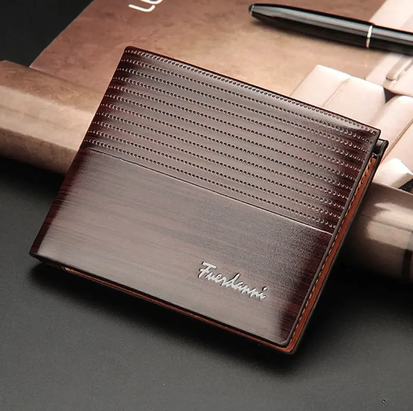 Men’s Bifold Leather Wallet – Credit Card Holder, ID Window & Billfold