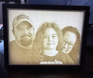 Custom Lithophane Frame – Turn Your Photo Into a Glowing 3D Memory