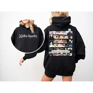 Jujutsu Kaisen Anime Shirt, JJK Characters T-Shirt Sweatshirt Hoodie, JJK Fan Gift, Vintage Anime Streetwear Outfit