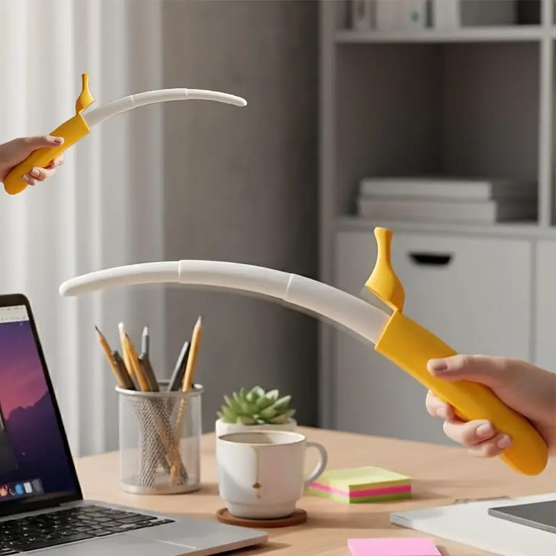 Banana Knife Toy 3D Printed Extendable Stress Relief Sword, Creative Fruit Model Prank Prop Gift, Fun and Unique Unboxing Experience, Stress Reliever