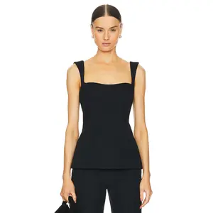 Clea Simona Panelled Top in Black