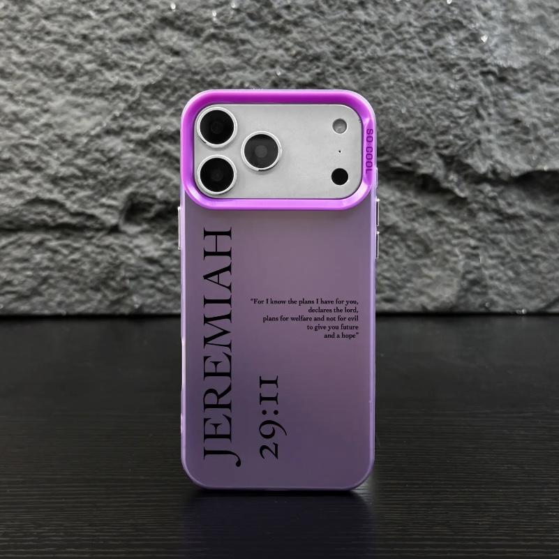 Jeremiah 29:11 IMD Laser Crafted Phone Case, amilitary grade Christ phone case that is resistantto drops and scratches, suitable for iPhone 17 Air16 15 14 Plus 13 12 11 Pro Max Plus XR XSSamsung Galaxy S26 S25 S24 S23 S22 S21-ZQ110  O5